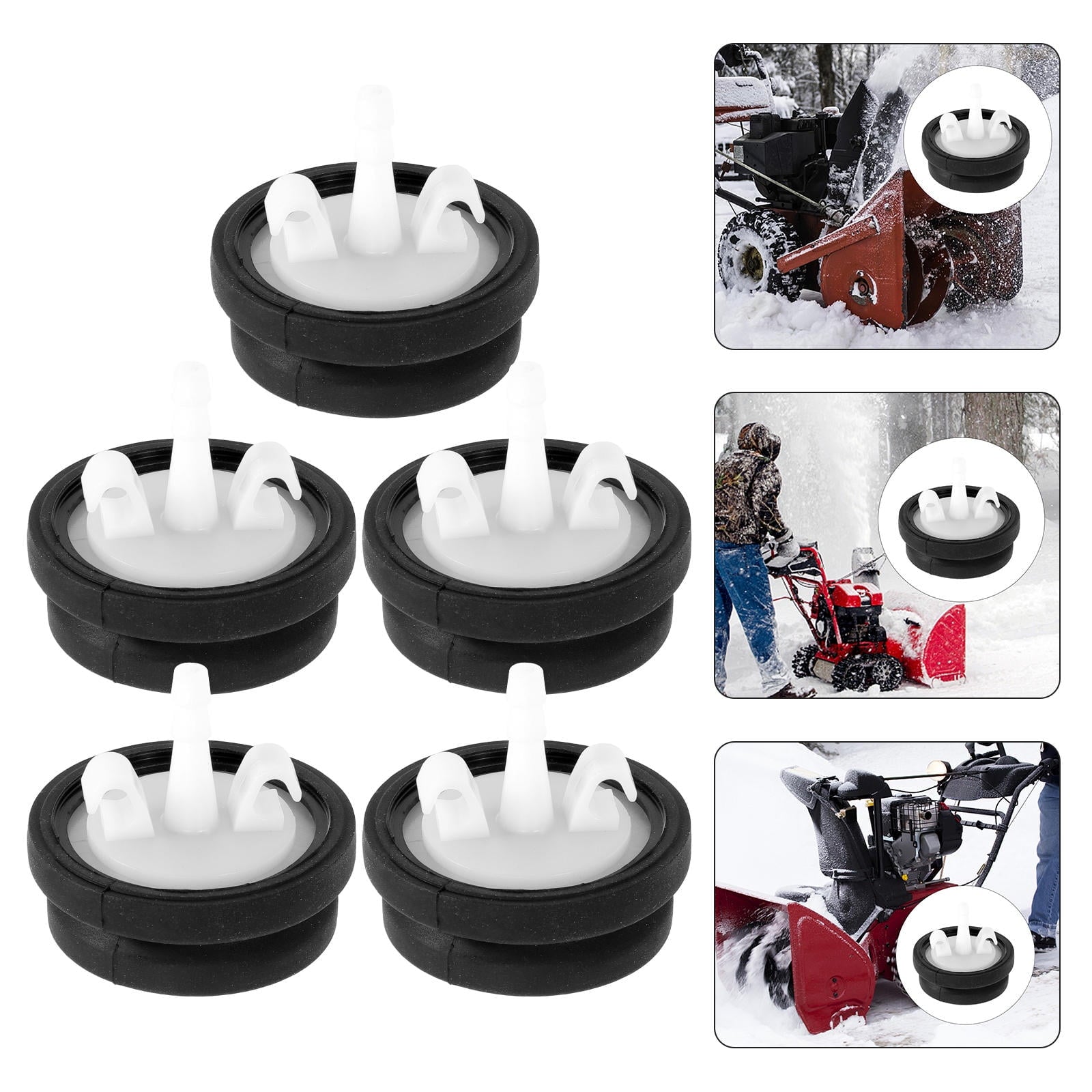 SWETRACE Primer Bulb for Snow Blowers Priming Fuel System 5Pcs
