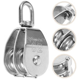 SWETRACE Cable Weight Pulley System Silver for Transportation Equipment 1Pcs 3.5In
