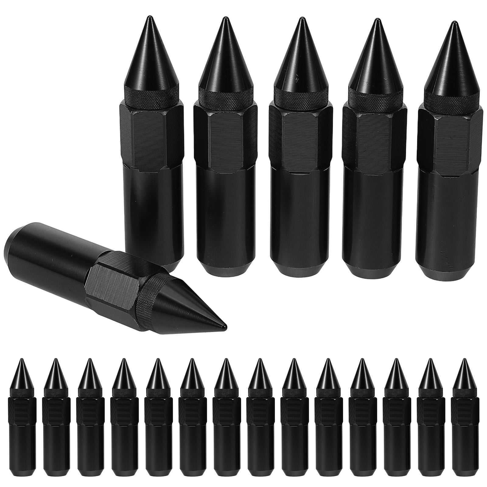 SWETRACE Automobile Nut Cover Wheel Nut Cover Black Aluminum 20pcs