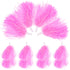 Worgeous Pink Cheerleading Pom Poms with Shiny Design and Durable Plastic Handles for Decor Use 12 Pieces