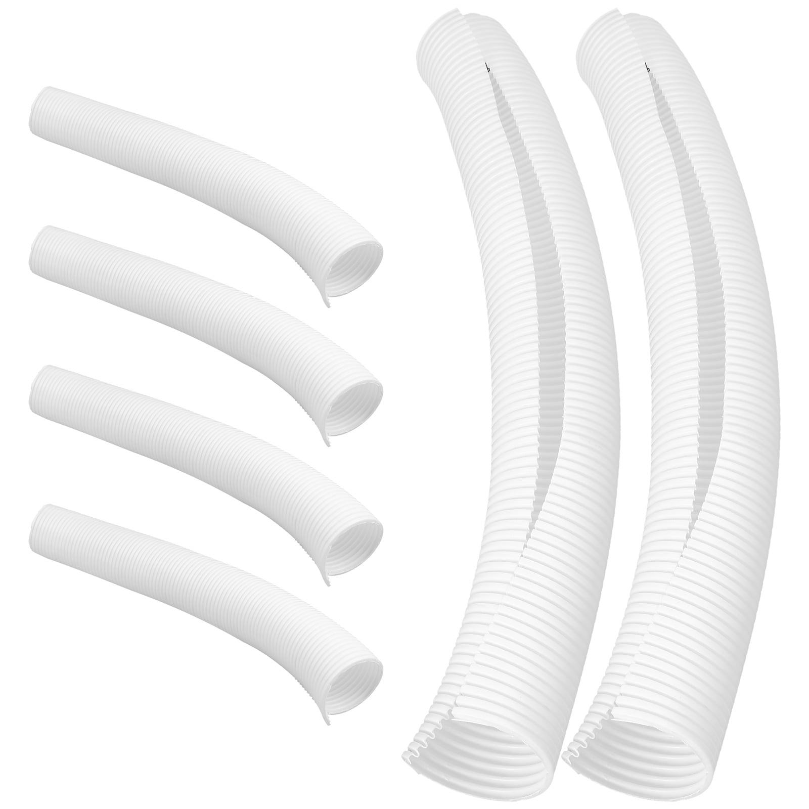 SWETRACE Tree Protect Tree Trunk Protector Guard White PP Material 6Pcs 15.7X2.0X2.0In