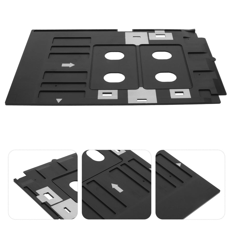 SWETRACE Reusable Card Printer Tray Black 1Pcs 9.6X5.9X0.04In
