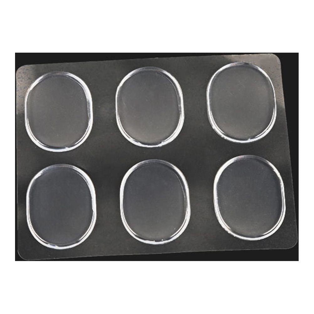 SWETRACE Skin-Friendly Heel Pads Gel 18Pcs Transparent Round Heel Protector Cushions for Men Women