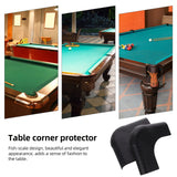 Worgeous 2 Pcs Pool Table Corner Protector Cover Billiard Guard Black