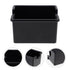 Masteelf Black Acrylic Sugar Packet Organizer for Coffee Bar and Tea Bags Storage 9.5 x 5.5 x 5 Inches