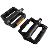 Masteelf 1 Pair of Pedals Anti-slip Plastic Grain Large Treadle Universal Road Bike Pedals