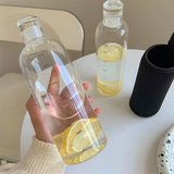 SWETRACE 1Set Water Bottle Transparent Portable and Anti-leakage for Home and Office Use 500Ml