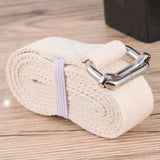SWETRACE Stretch Straps 1Pc Portable Yoga Strap In White And Yellow For And Daily Exercise 47.2x1x0.1In