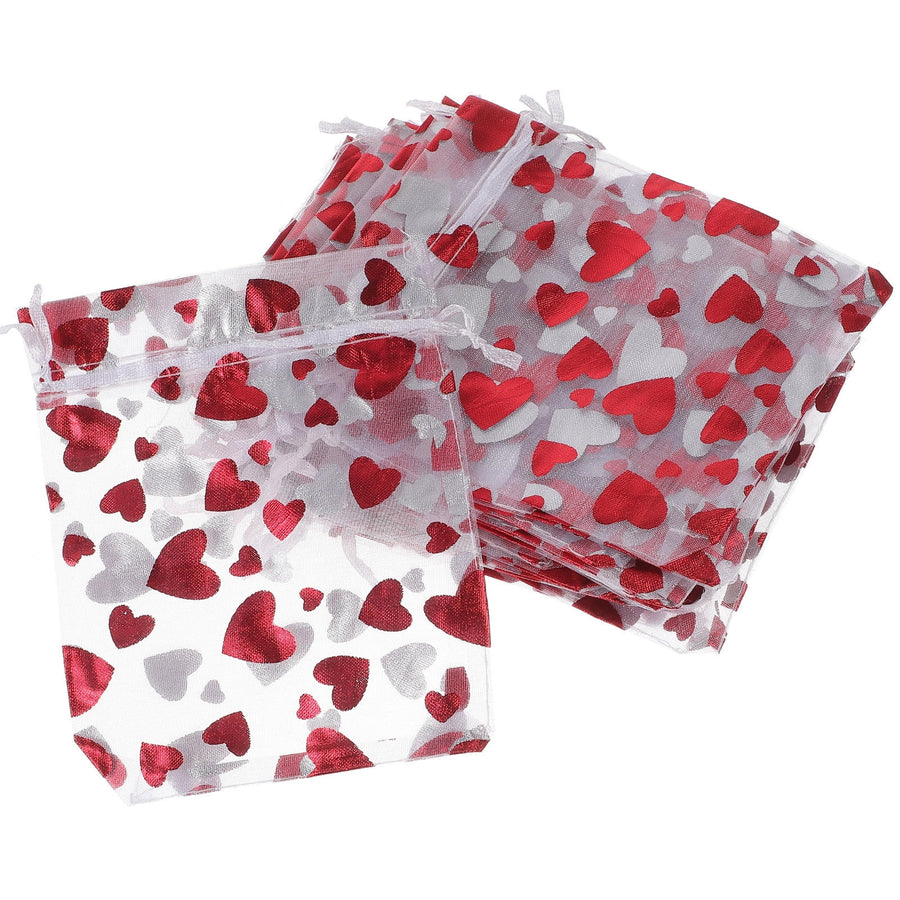 SWETRACE 25Pcs Small Goodie Bags for Valentine's Day and Wedding Treats