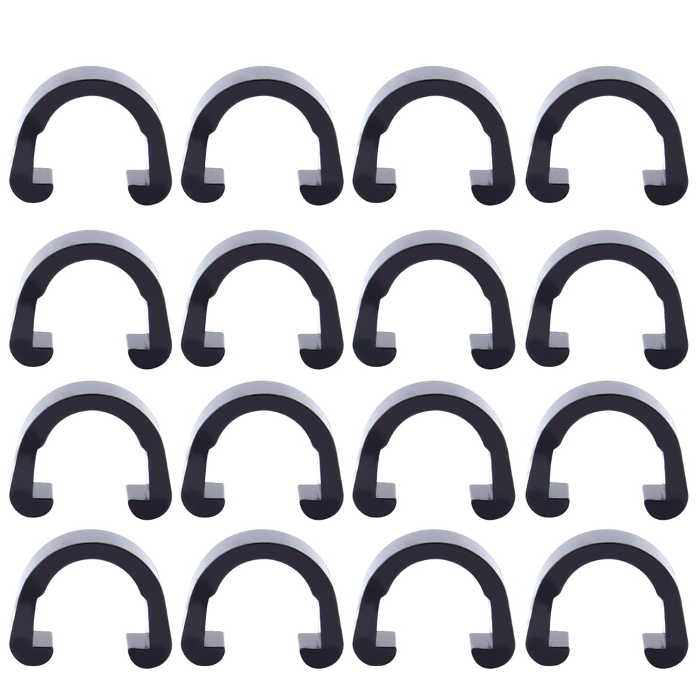 SWETRACE 100Pcs C Shaped Bike Cable Clips for Mountain Bike Use 1.3x1x0.5in