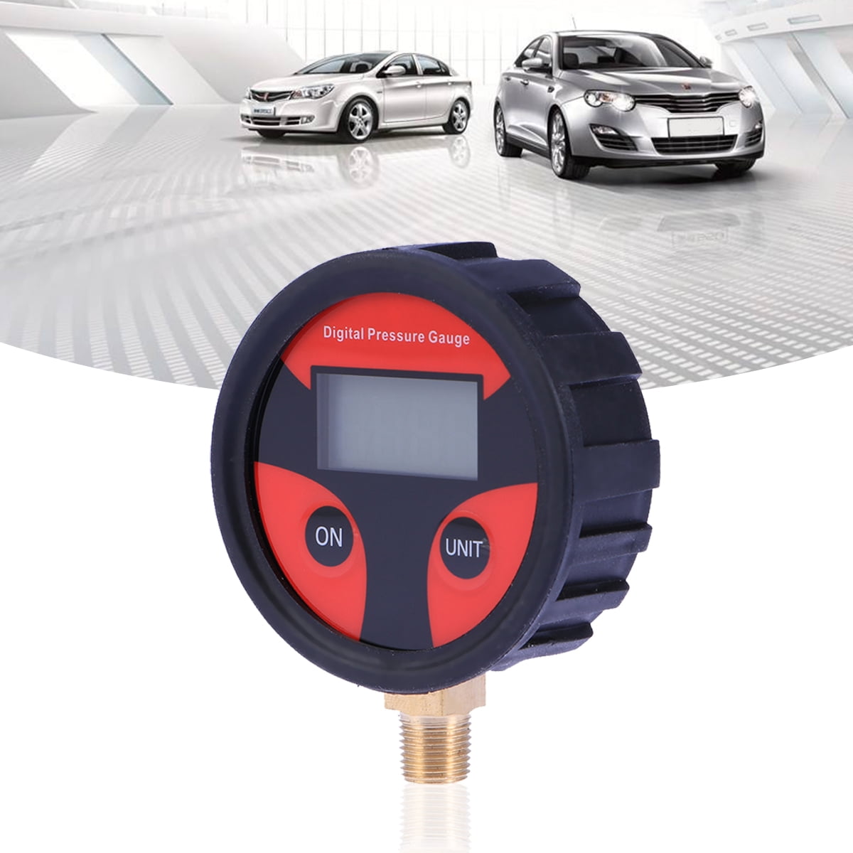 SWETRACE Car Air Pressure Gauge Digital Technology 1Set 2.3x0.9x0.9in