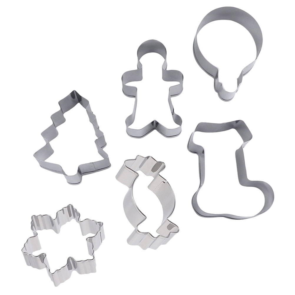 SWETRACE Biscuit Molds Baking Molds 6Pcs 2.36X3.14X1.18in