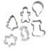 SWETRACE Biscuit Molds Baking Molds 6Pcs 2.36X3.14X1.18in