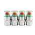 SWETRACE 4Pcs Multi Color Tire Pressure Monitor Valve Stem Caps for Car and Motorcycle