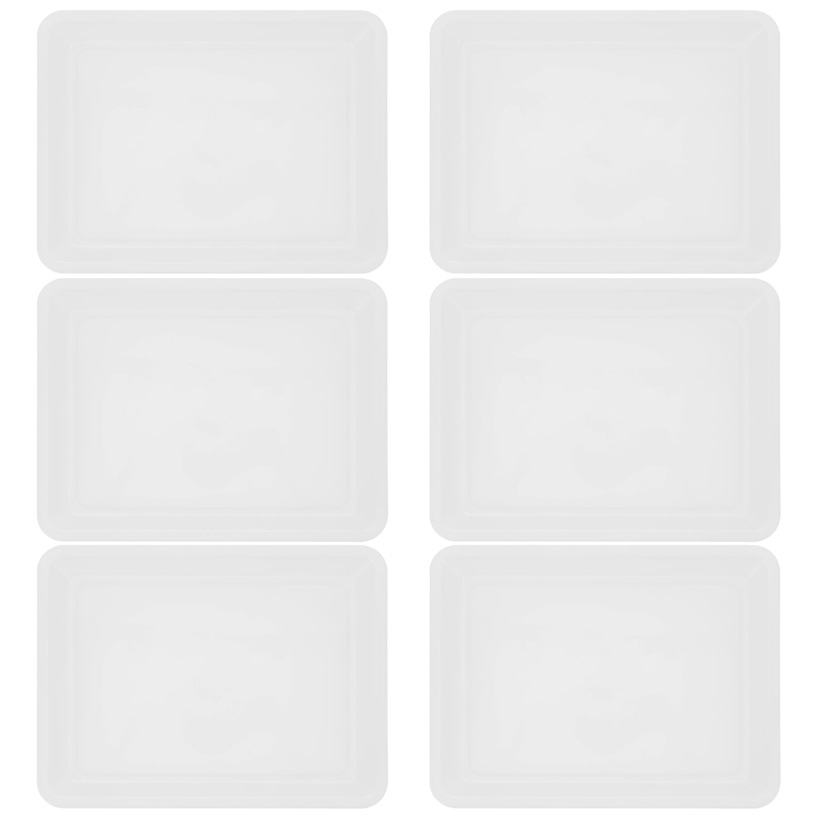 SWETRACE 6Pcs Puzzle Trays White Color For Building Blocks And Puzzles Toy Organization And Storage