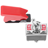 SWETRACE Red Protective Cover Switch 203A Heavy Duty Toggle Switch Metal 1 Set