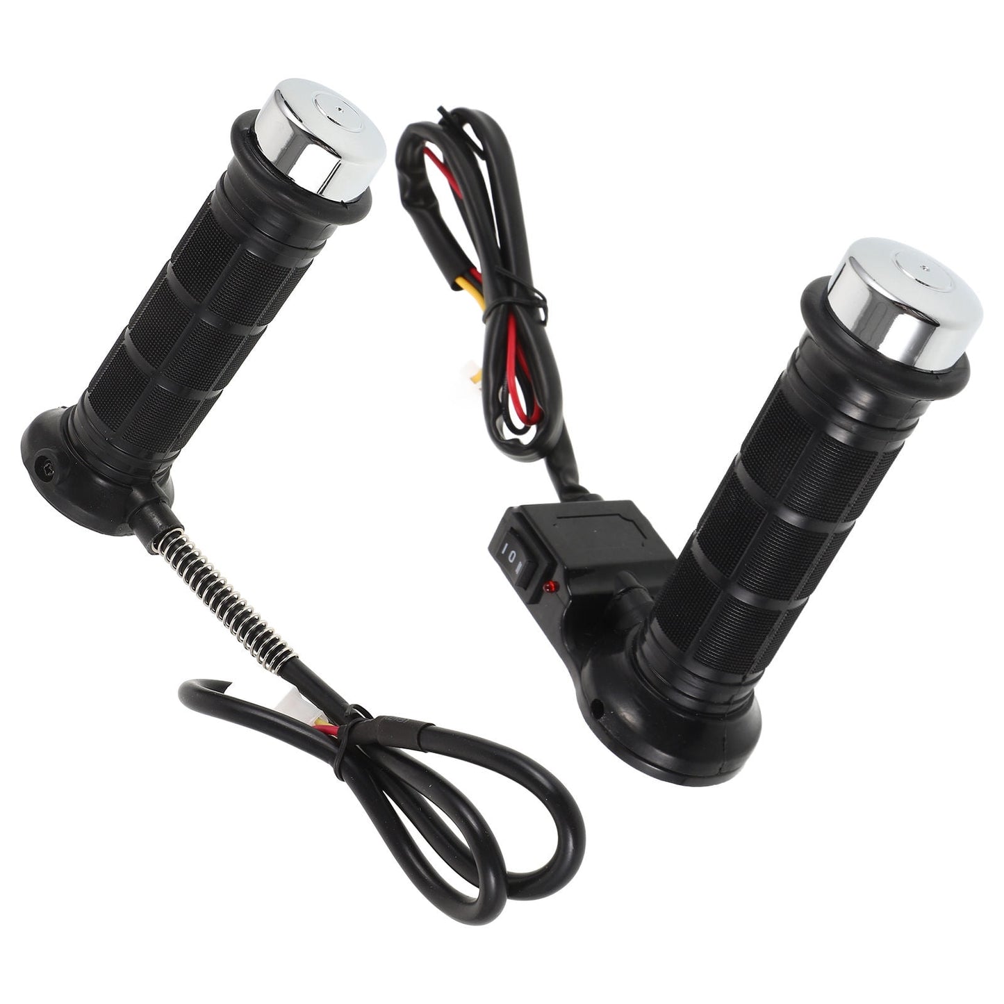 SWETRACE 1 Pair Heated Motorcycle Handlebars 14.00X9.30X4.00cm Rubber Plastic for Cold Weather
