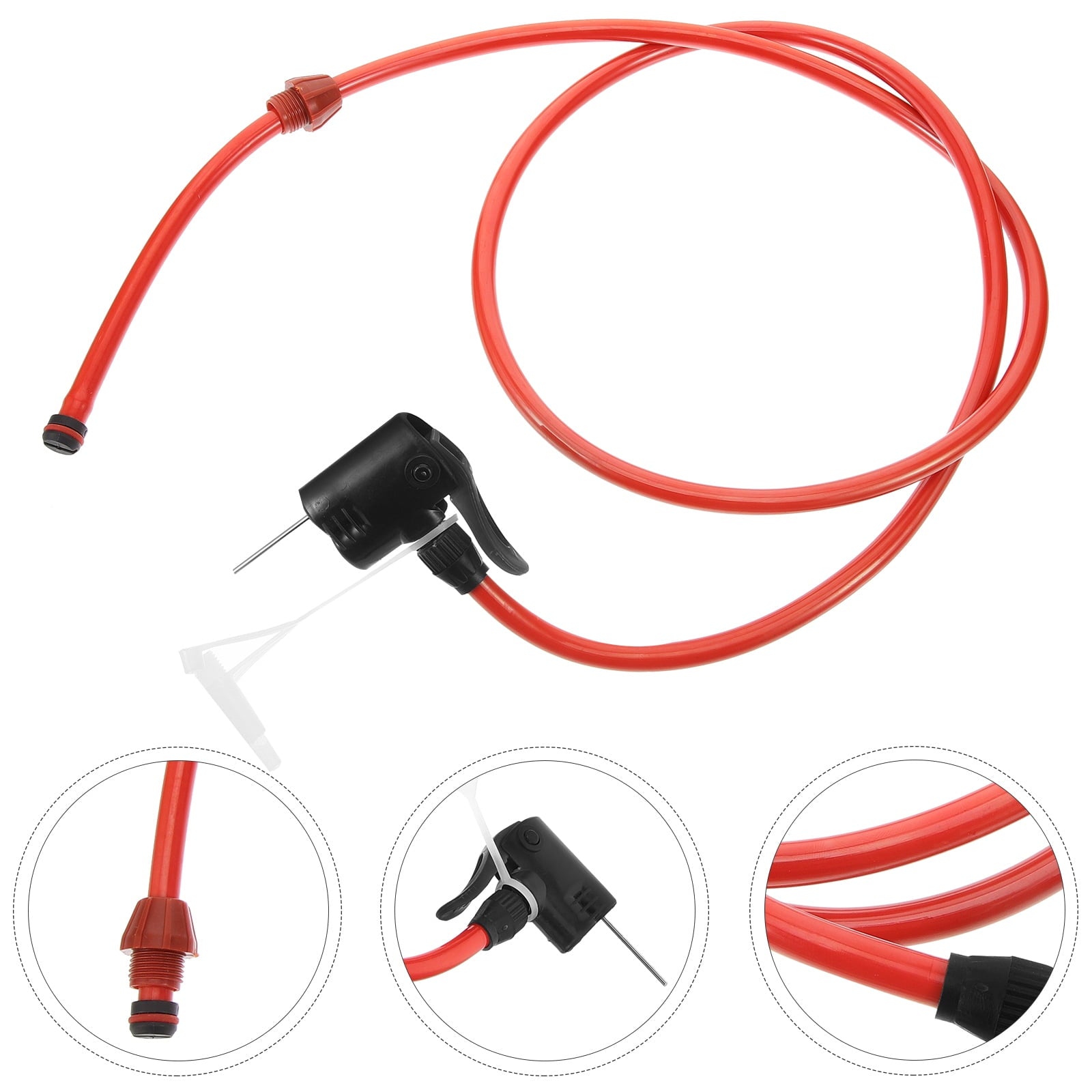 SWETRACE Bicycle Pump Hose Tpu Red 1Pcs 47.2X0.4X0.4In