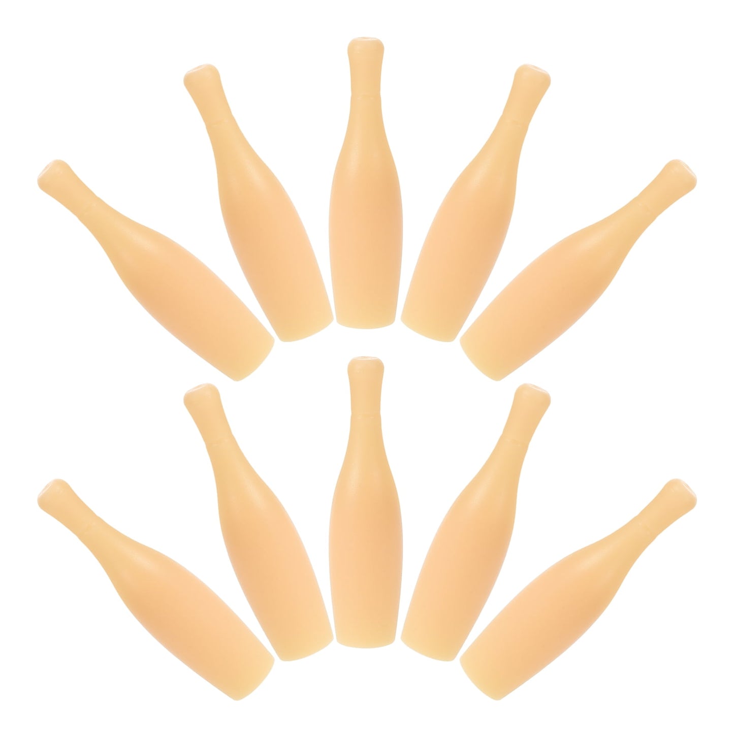 SWETRACE Desktop Bowling Toys Plastic 10Pcs 2.4X0.6X0.6In