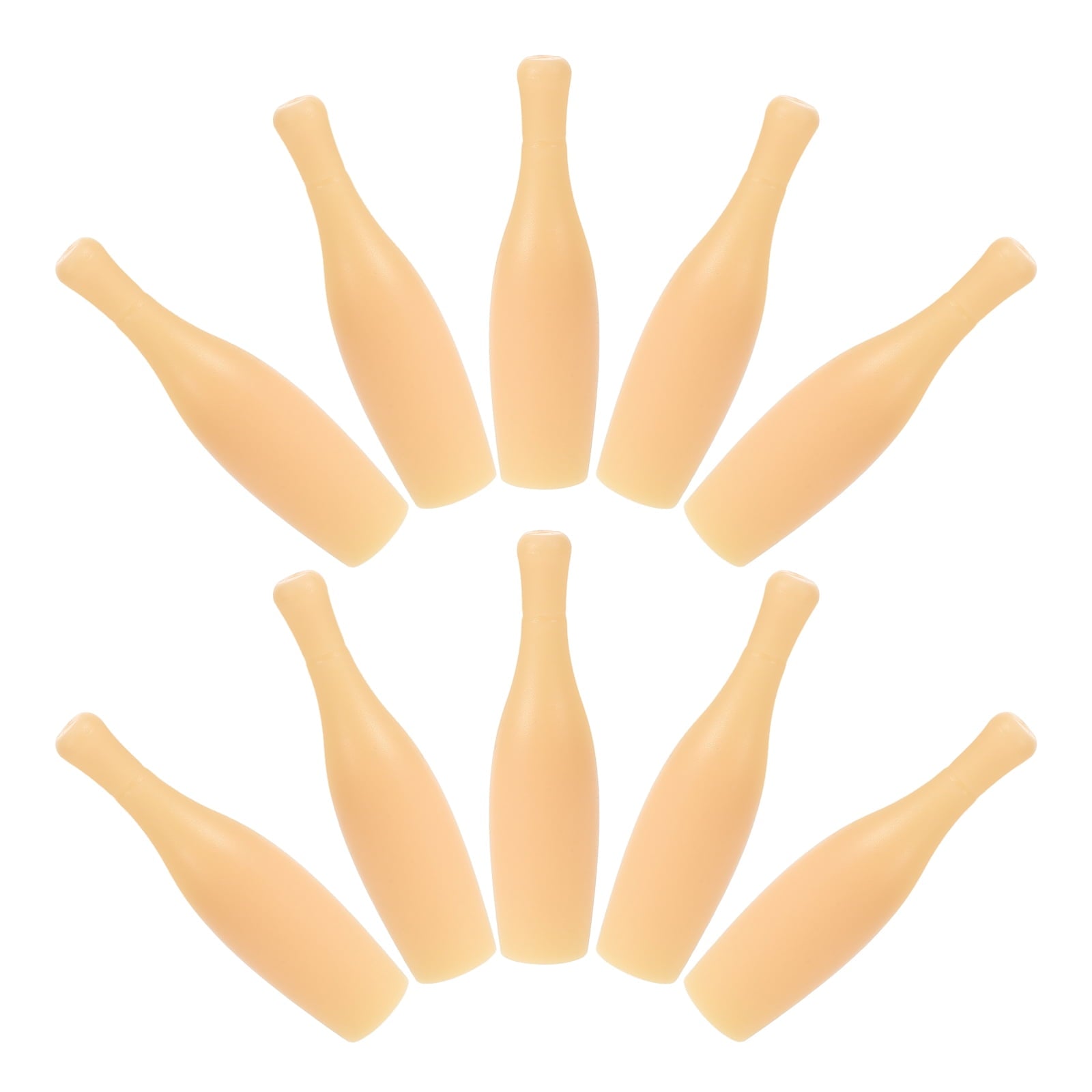 SWETRACE Desktop Bowling Toys Plastic 10Pcs 2.4X0.6X0.6In