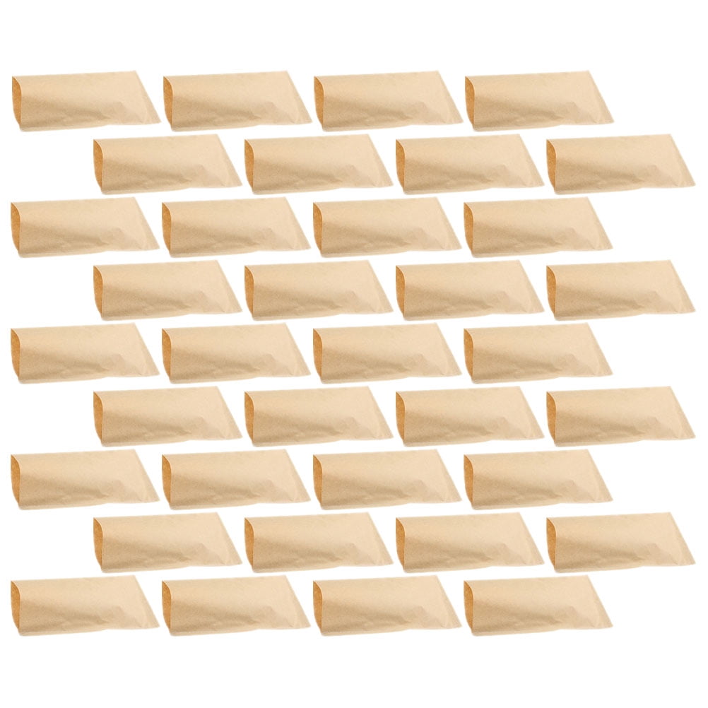 SWETRACE 100Pcs Light Yellow Rectangular Garden Paper Bags for Storage 5.1x3.5x0.04in