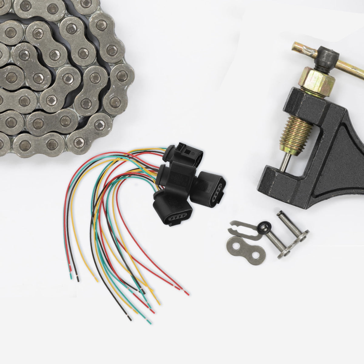 SWETRACE Wiring Connectors Automotive 4Pcs Ignition Coil Wire Harness Abs Black For Enhanced Performance