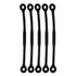 SWETRACE Tennis Racquet Dampeners Black 5Pcs 4.7x0.4x0.4In