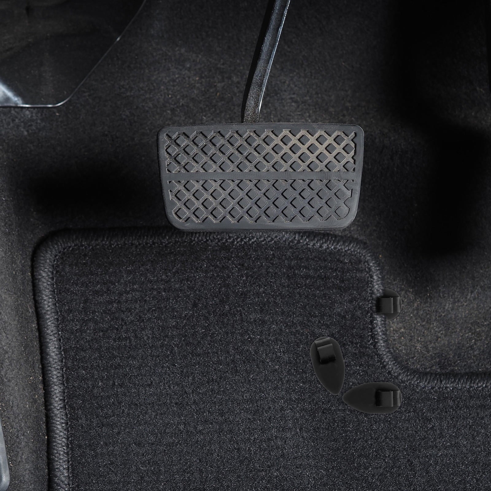 SWETRACE 10Pcs Car Floor Mat Clips Black Plastic for Vehicle Supply and Safety