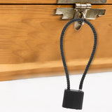 SWETRACE Bicycle Lock Cable Lock Steel Wire Black 1Pcs 5.9X2.5X0.8In