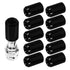 SWETRACE 16X Lug Nuts Black Aluminium Alloy Car Wheel Nut Covers Daily Use