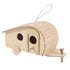 SWETRACE 1Pack Wooden Bird Feeder House Natural Wood Design for Garden Outdoor Birds
