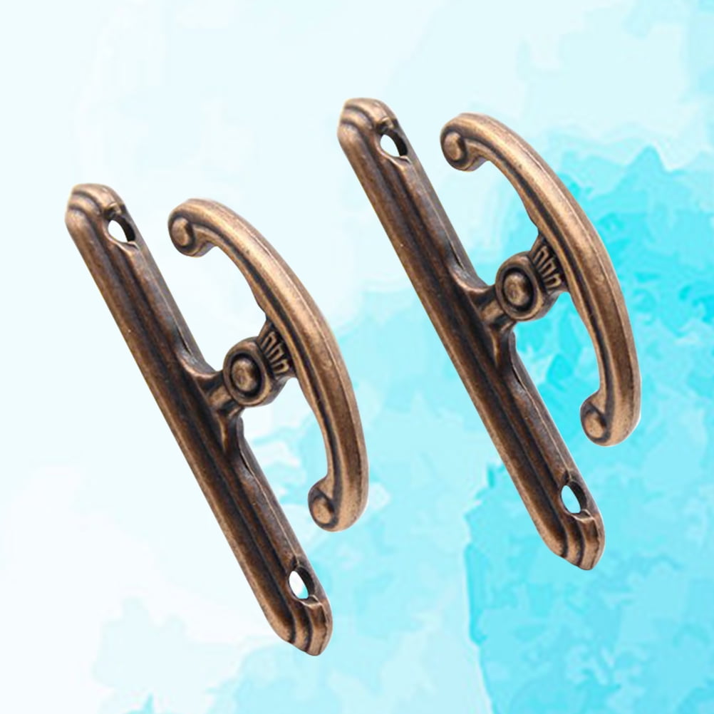 SWETRACE 1 Pair Antique Wall Hooks Alloy Hanging Handbags for Interior Design