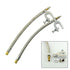2 Pieces Dual Wheel Valve Stem Extender Extention 9.8&