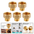 Brass Pipe Fittings Water Hose Adapter G 1/2 Female To G 3/8 Male Reducer