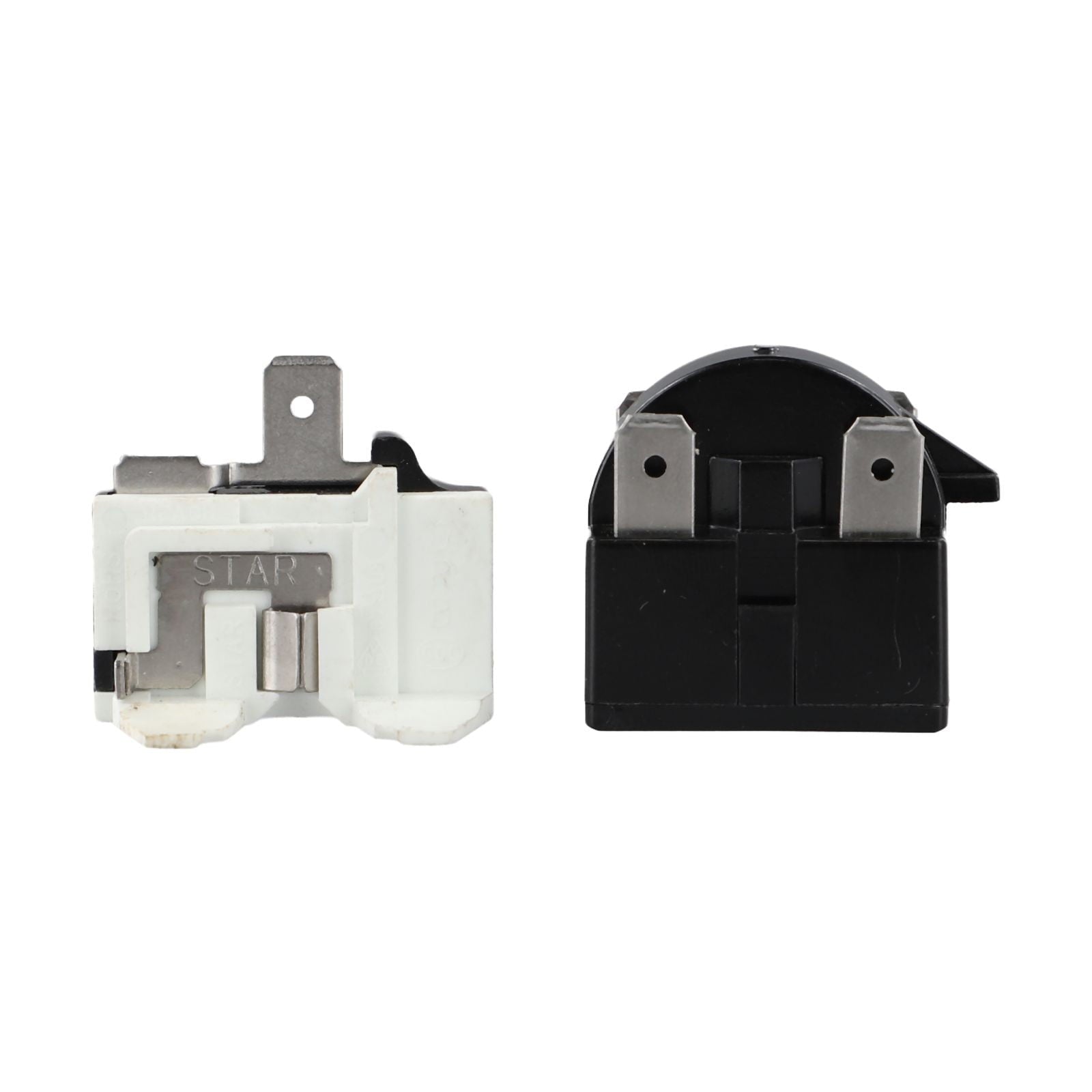 Refrigerator Ptc Starter Relay Replacement 2 Pins Compressor Overload Protector 1Pin-12Ohm+1/2Hp 4Pin-12Ohm+1/6Hp