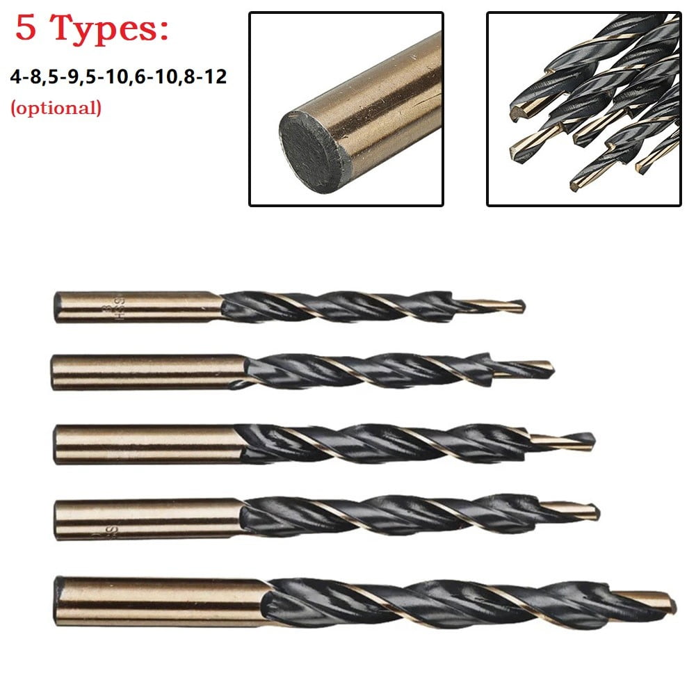 Step Drill Bits Manual Pocket Hole Jig 8-4/9-5/10-5/10-6/12-8Mm Woodworking Tool 45421 45516