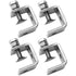 4X Stainless Steel C Clamps Clamp for Mounting U Clamps Small Desk Clamp 2Pcs