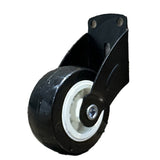 Adjustable Anti Droop Door Support Wheel With Rubber Wheels And Steel Frame Gray Black
