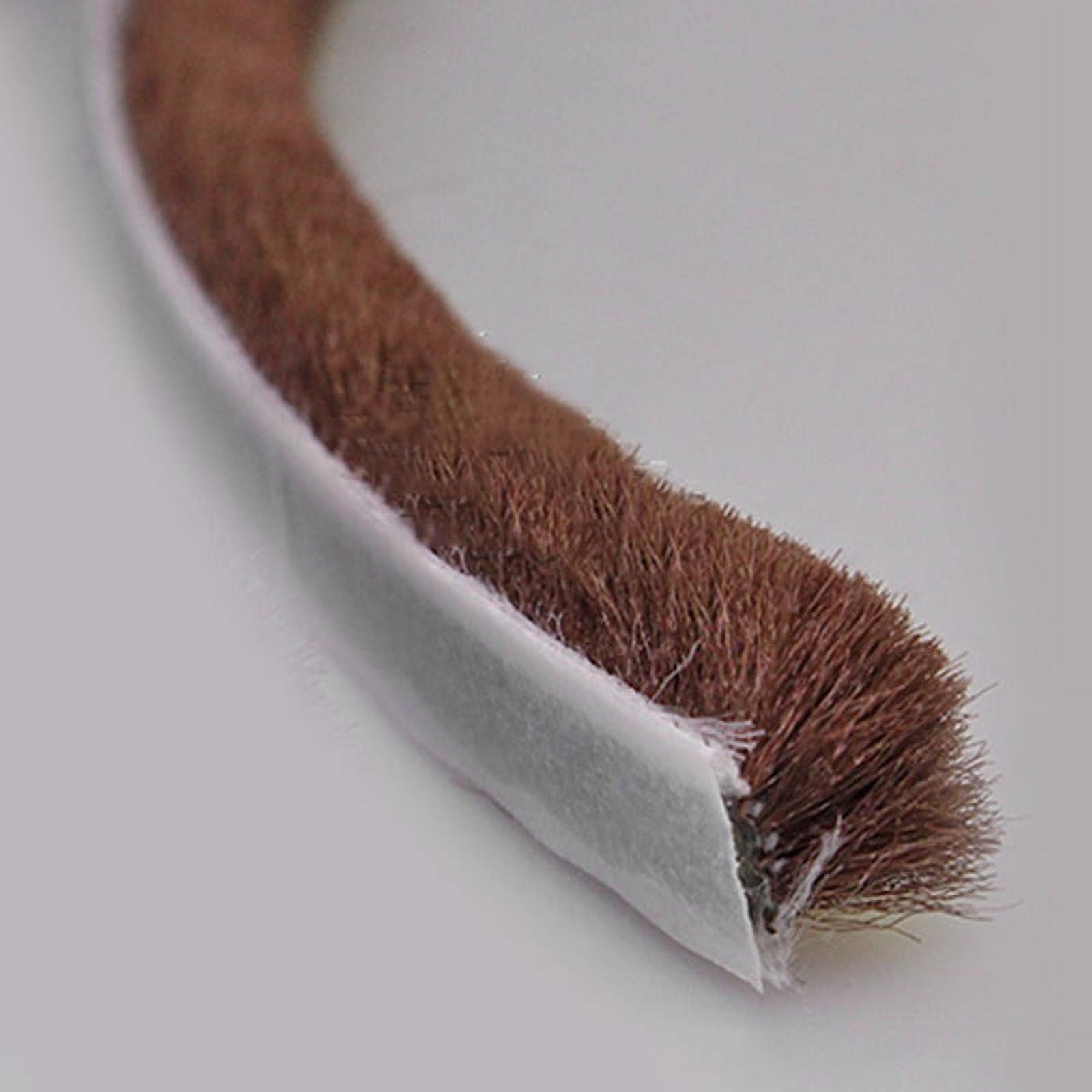 Decor Bottom Bristle Pile Seal Film Door Draught Excluder Brush Weather Strip 10M 5/9/15/23Mm Diy Home High Quality White 9×5Mm 9×15Mm Brown
