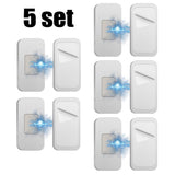 Drawer Catches Easy Installation Powerful Magnetic Closure Secure Hold Silver 5 Set