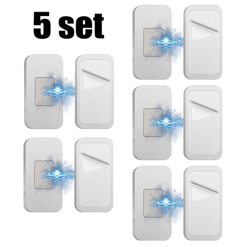 Drawer Catches Easy Installation Powerful Magnetic Closure Secure Hold Silver 5 Set