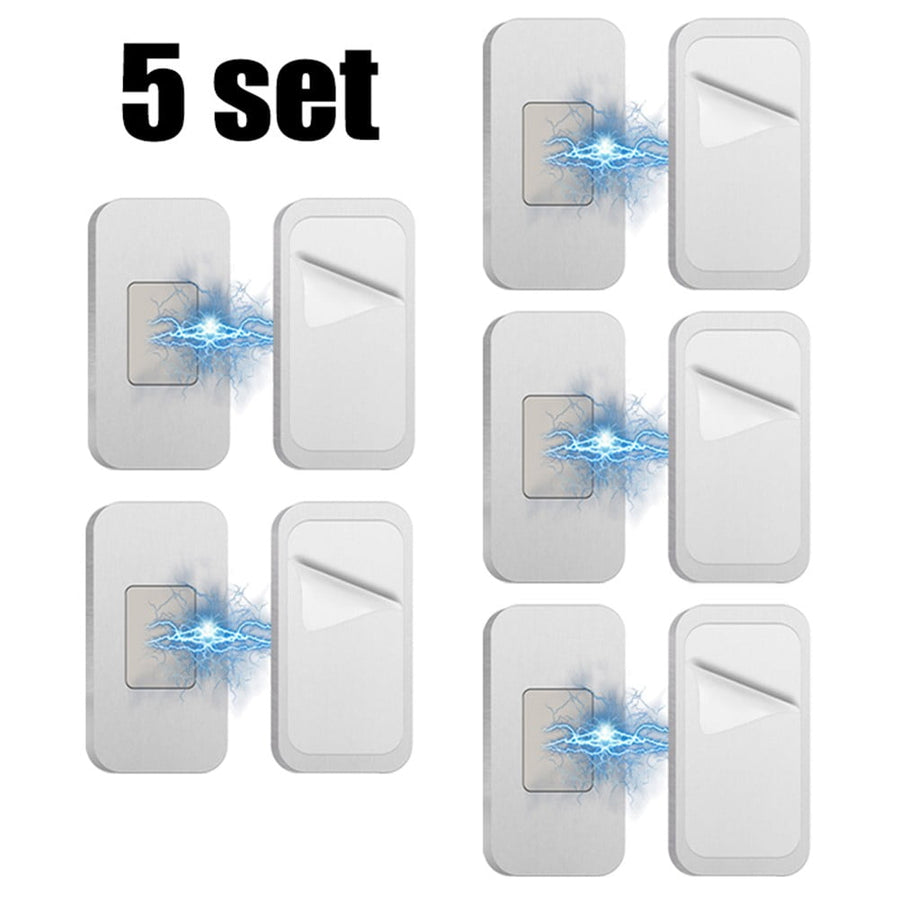 Drawer Catches Easy Installation Powerful Magnetic Closure Secure Hold Silver 5 Set
