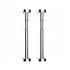 2Pcs Kitchen Sink Brackets Stainless Steel Adjustable Kitchen Sink Bracket Bottom installation Support Legs Kitchen Fixtures (50-80cm Silvery) 35-50cm Silvery