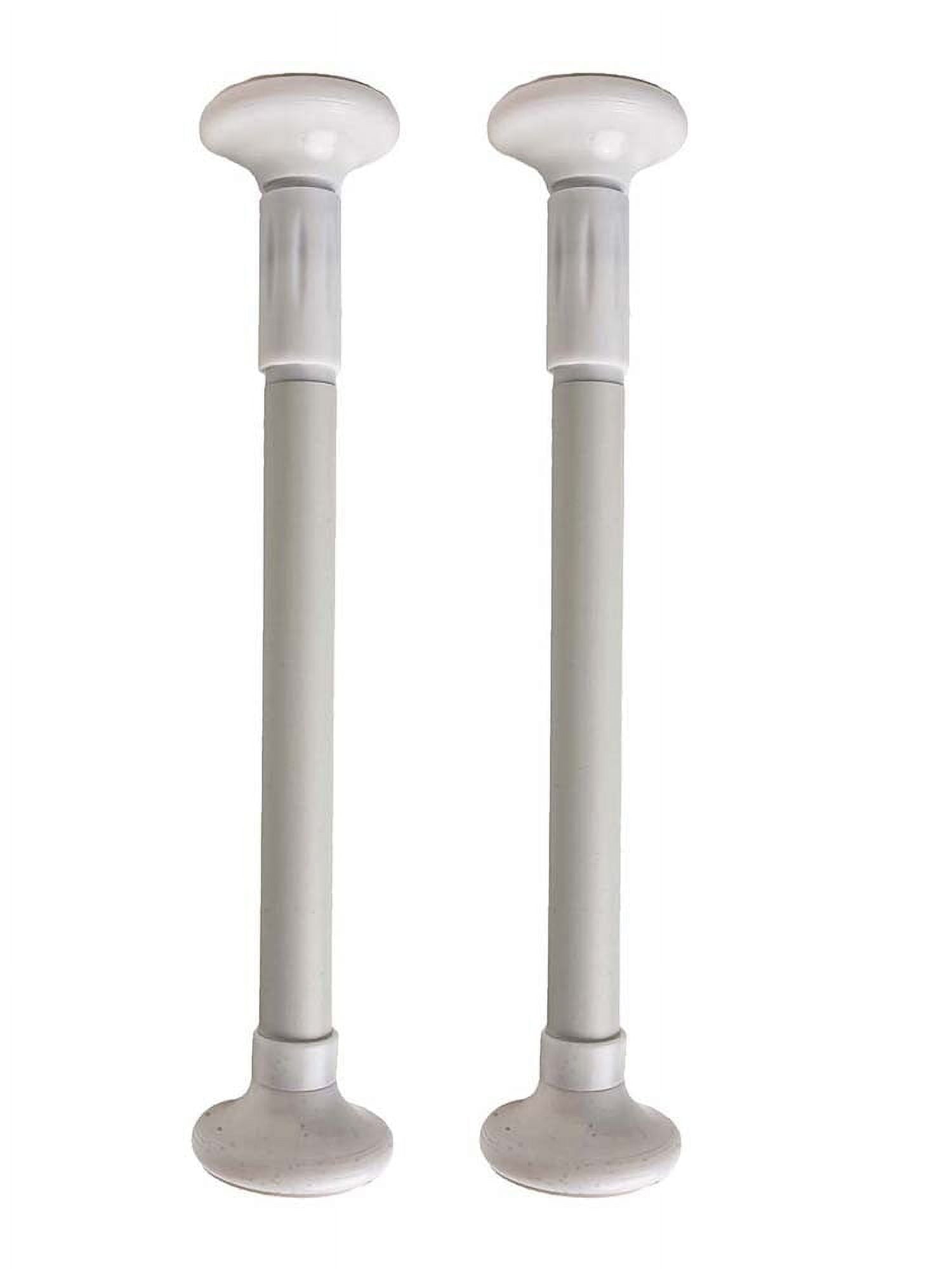 2Pcs Kitchen Sink Brackets Stainless Steel Adjustable Kitchen Sink Bracket Bottom installation Support Legs Kitchen Fixtures (50-80cm Silvery) 35-50cm White