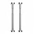 2Pcs Kitchen Sink Brackets Stainless Steel Adjustable Kitchen Sink Bracket Bottom installation Support Legs Kitchen Fixtures (50-80cm Silvery) 50-80cm Silvery