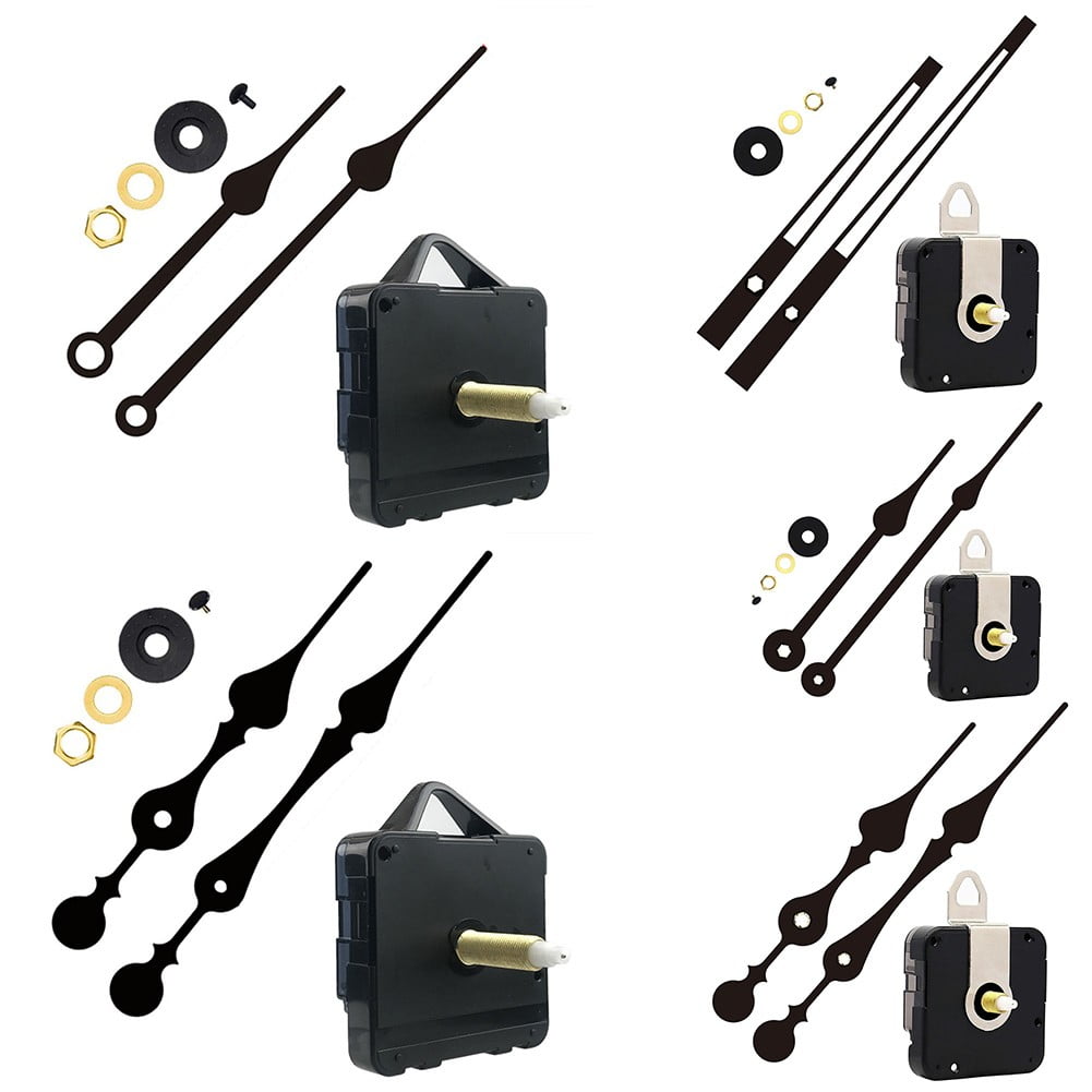 Quality Silent Quartz Diy Mechanism Movement Kit Large Long Hands Clock Movement High Torque Wall Clock Accessories Black E Smile Home A