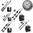 Quality Silent Quartz Diy Mechanism Movement Kit Large Long Hands Clock Movement High Torque Wall Clock Accessories Black E Smile Home B