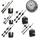 Quality Silent Quartz Diy Mechanism Movement Kit Large Long Hands Clock Movement High Torque Wall Clock Accessories Black E Smile Home E