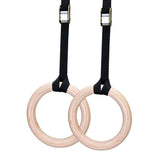 Wooden Gymnastics Rings Perfect For Strength And Conditioning Training 25Mm 19Cm