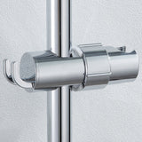 Adjustable Shower Head Holder With 2 Hooks Rotatable Handheld Shower Head Bracket For 16-27Mm Slide Rod Bathroom Accessories \ufeff Smile Home